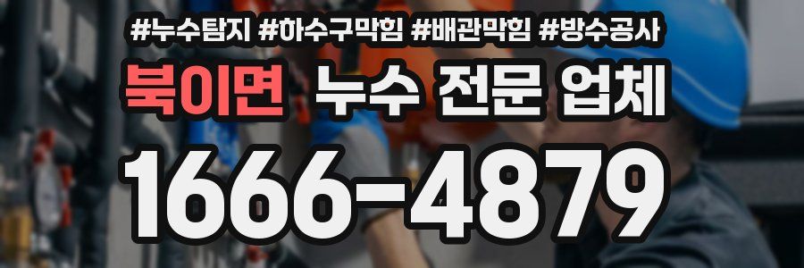 북이면 누수 전문 업체