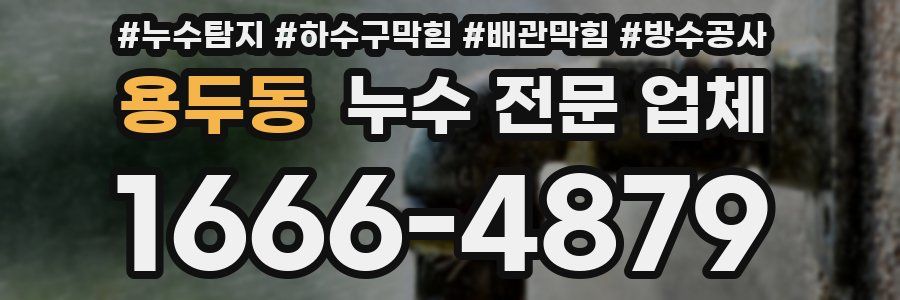 용두동 누수 전문 업체
