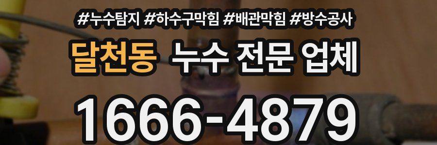 달천동 누수 전문 업체