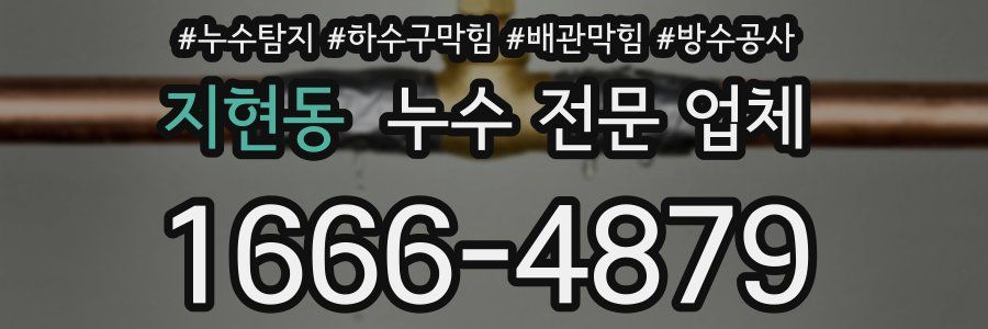 지현동 누수 전문 업체