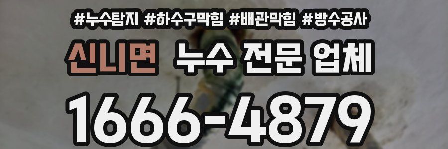 신니면 누수 전문 업체