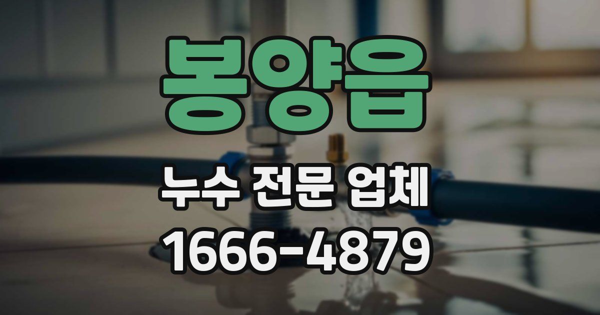 봉양읍 누수 전문 업체