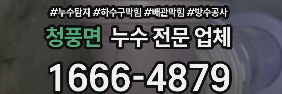 청풍면 누수 전문 업체