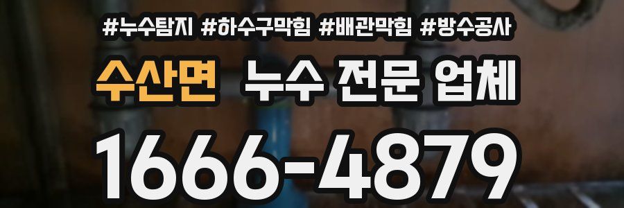수산면 누수 전문 업체