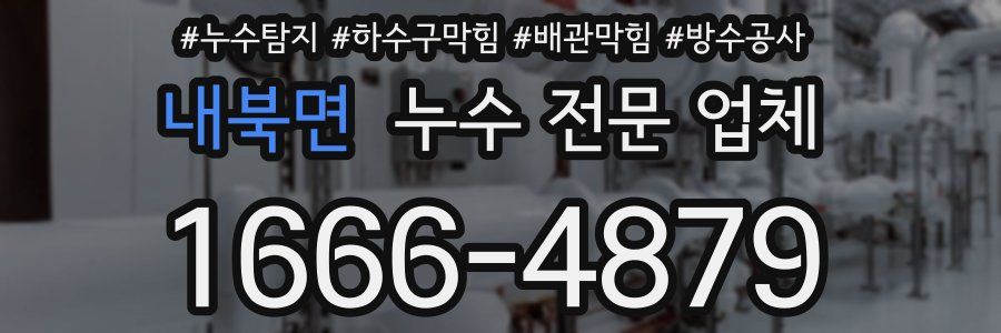 내북면 누수 전문 업체
