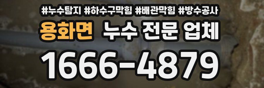 용화면 누수 전문 업체
