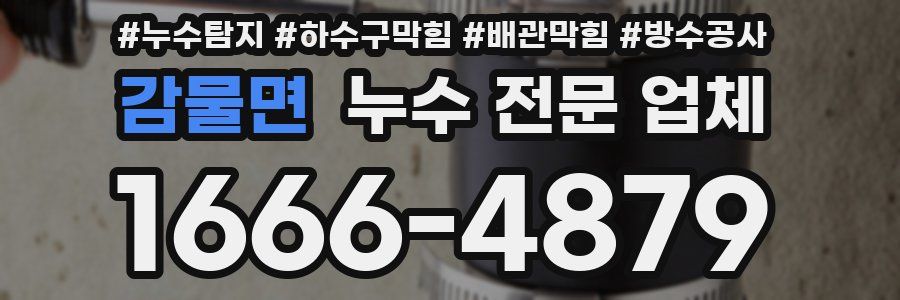 감물면 누수 전문 업체