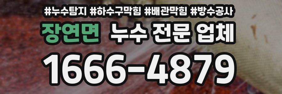 장연면 누수 전문 업체