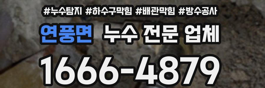 연풍면 누수 전문 업체