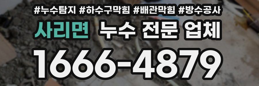 사리면 누수 전문 업체