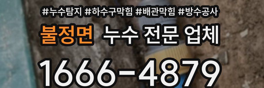 불정면 누수 전문 업체
