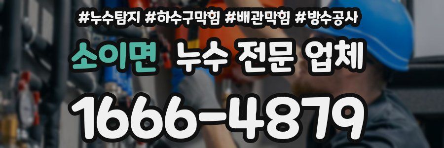 소이면 누수 전문 업체
