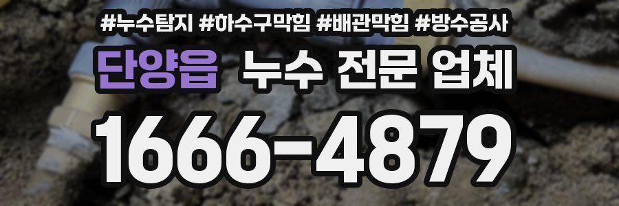 단양읍 누수 전문 업체