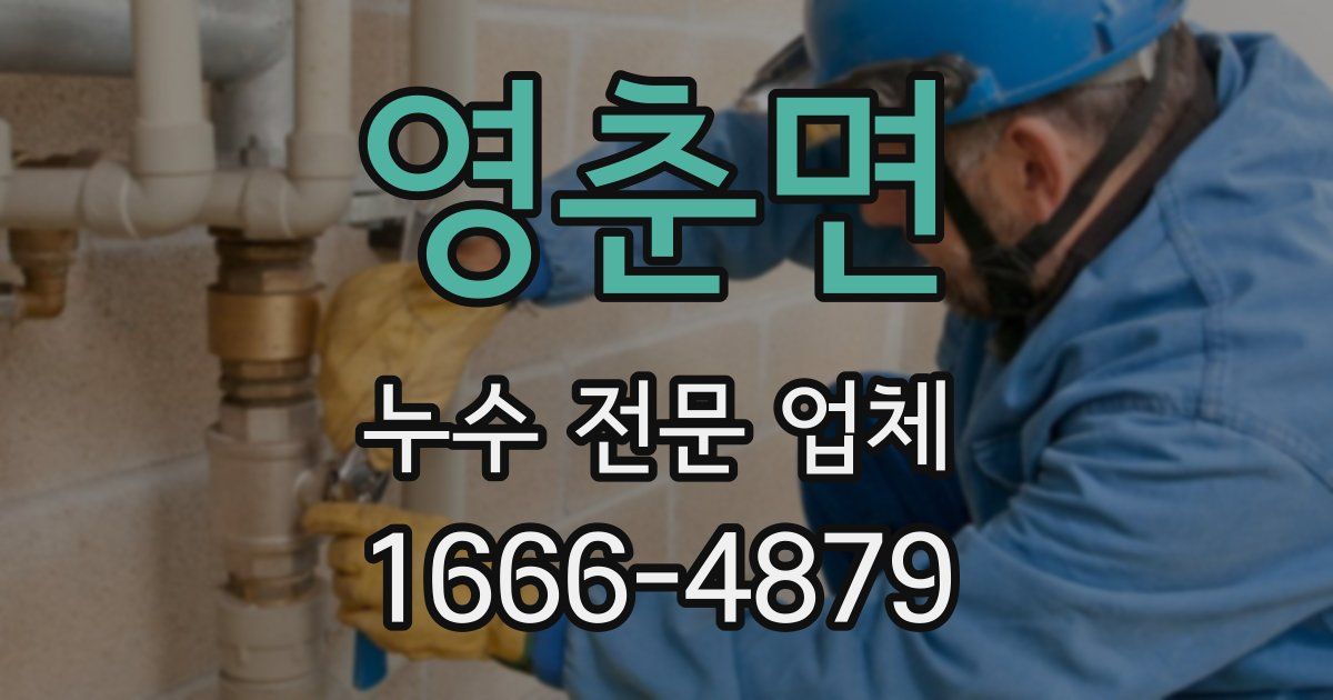 영춘면 누수 전문 업체