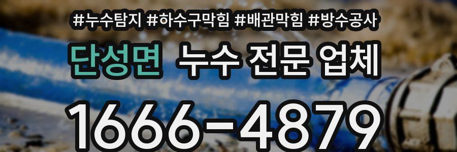 단성면 누수 전문 업체