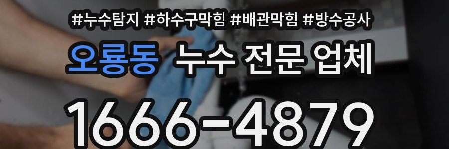 오룡동 누수 전문 업체