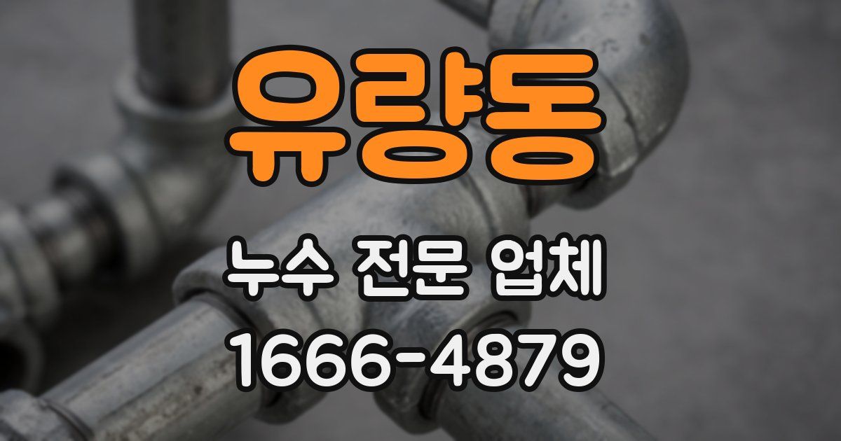 유량동 누수 전문 업체