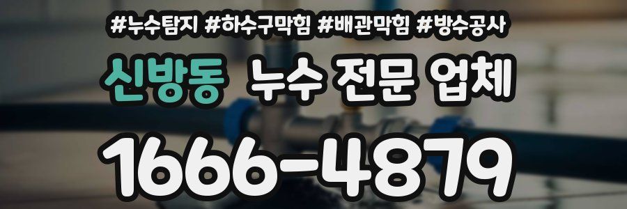신방동 누수 전문 업체