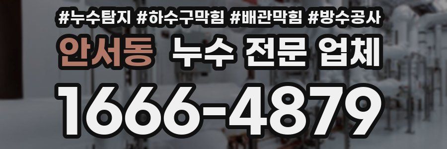 안서동 누수 전문 업체