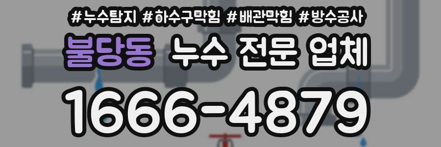 불당동 누수 전문 업체
