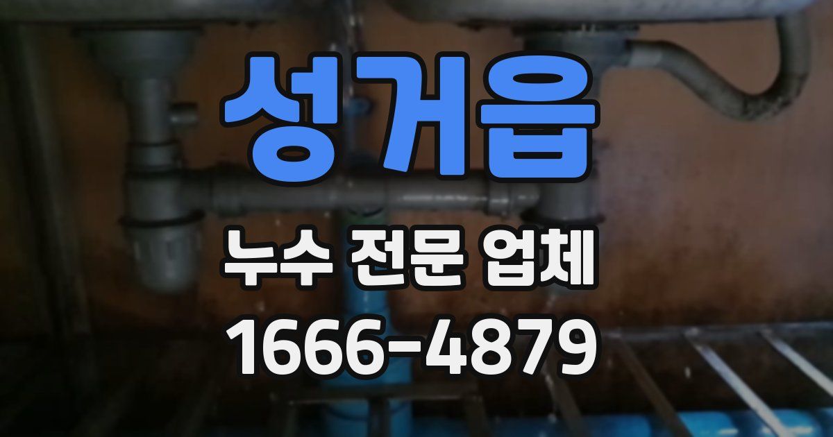 성거읍 누수 전문 업체
