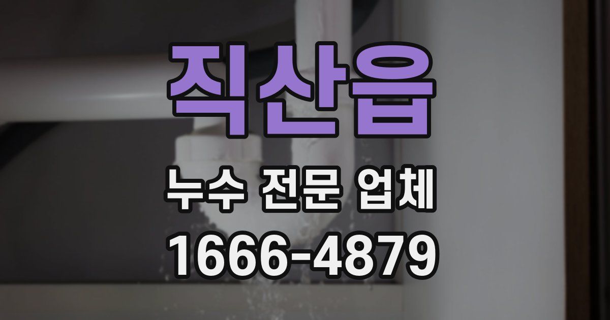 직산읍 누수 전문 업체