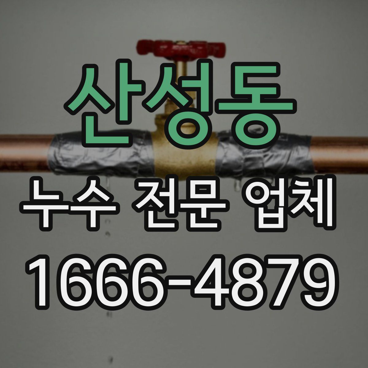 산성동 누수 전문 업체