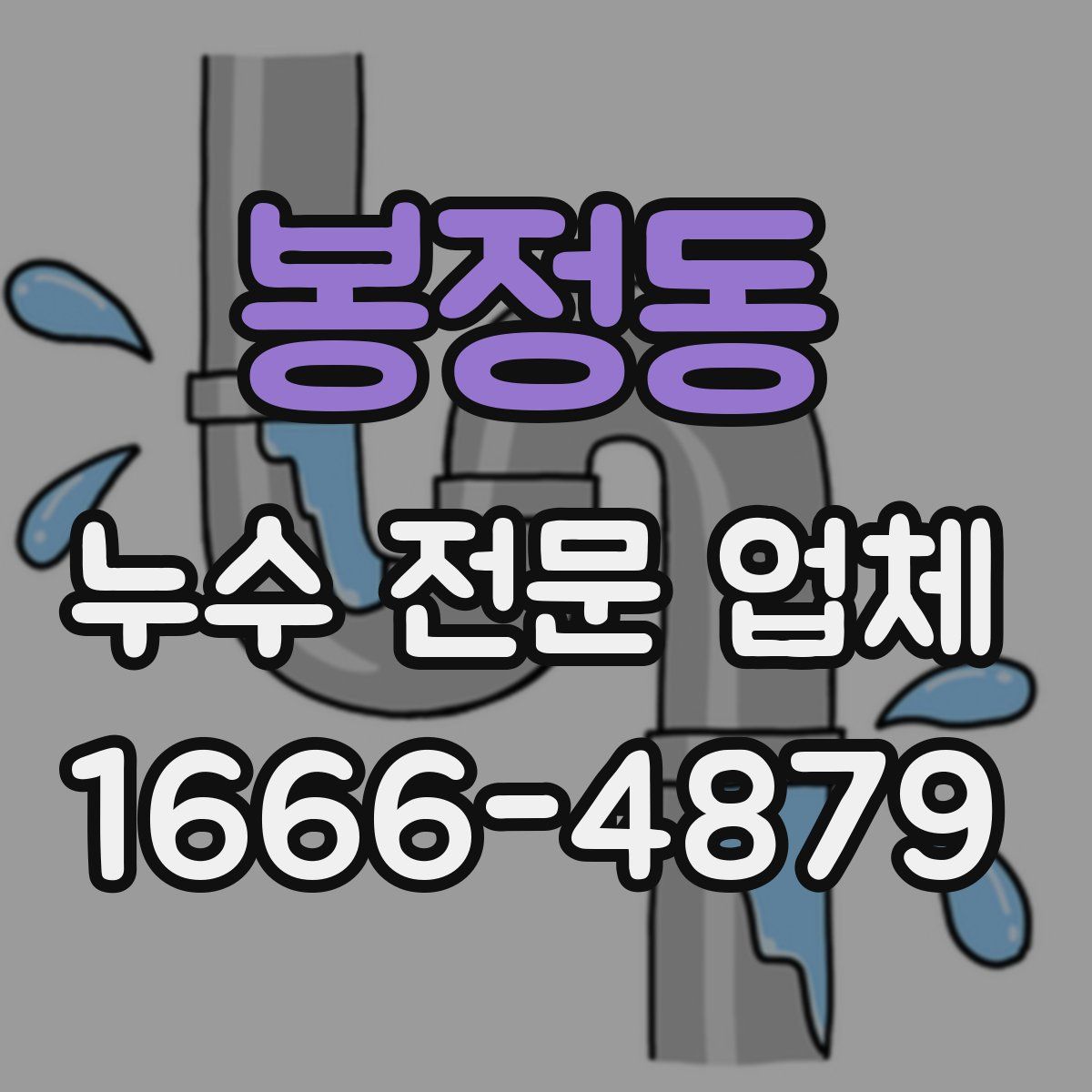 봉정동 누수 전문 업체
