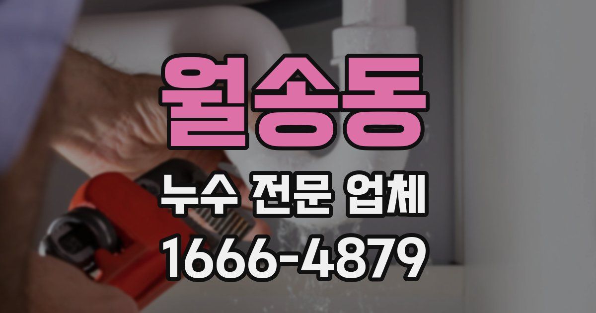 월송동 누수 전문 업체