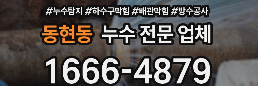 동현동 누수 전문 업체