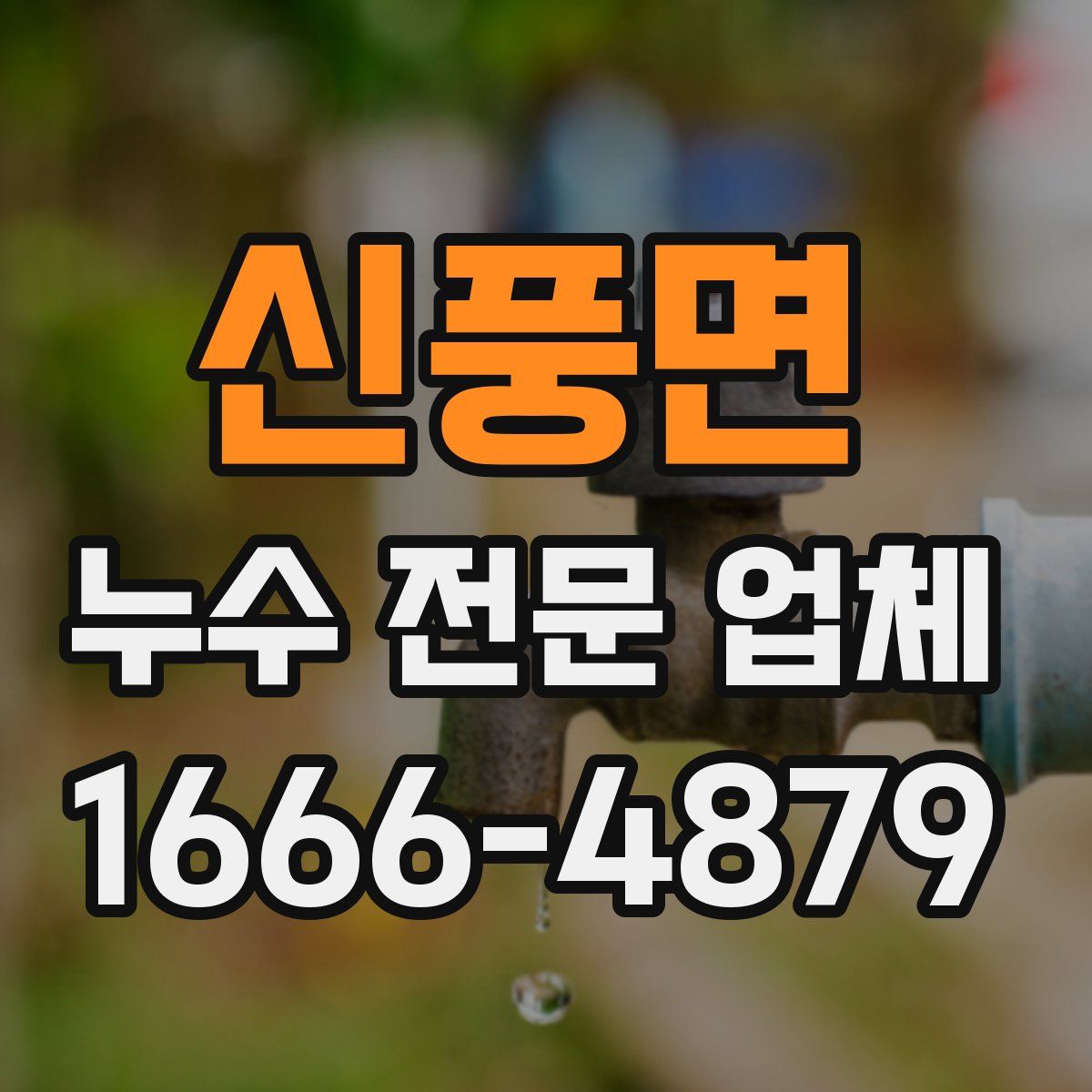 신풍면 누수 전문 업체