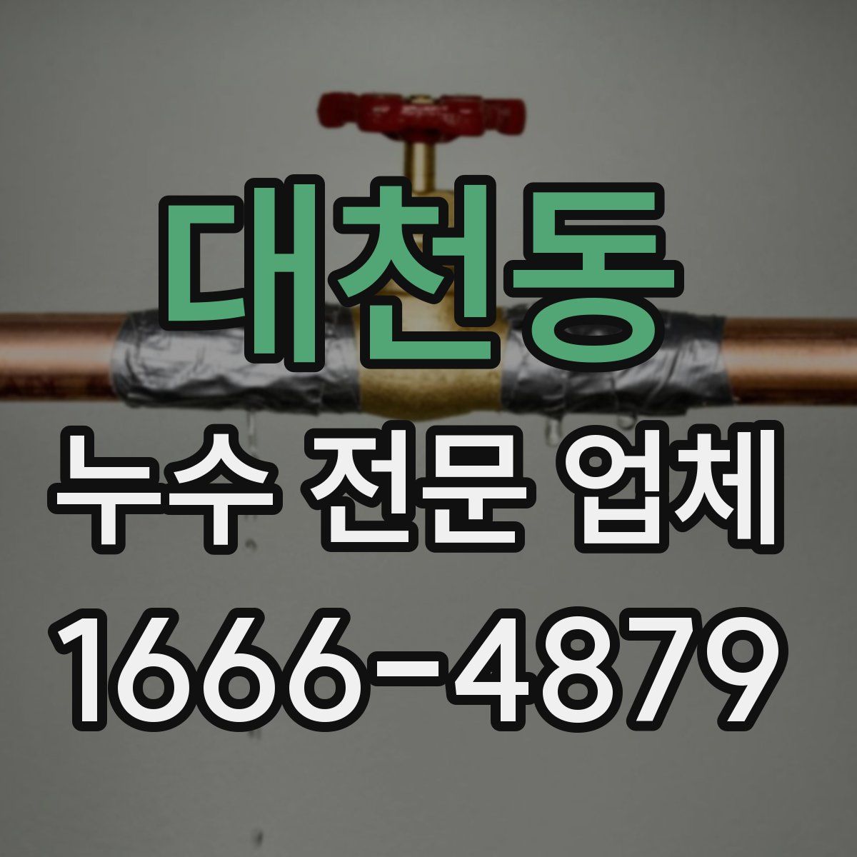 대천동 누수 전문 업체
