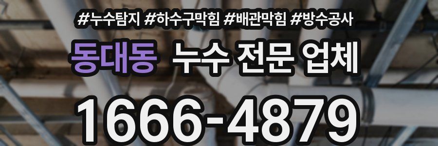 동대동 누수 전문 업체