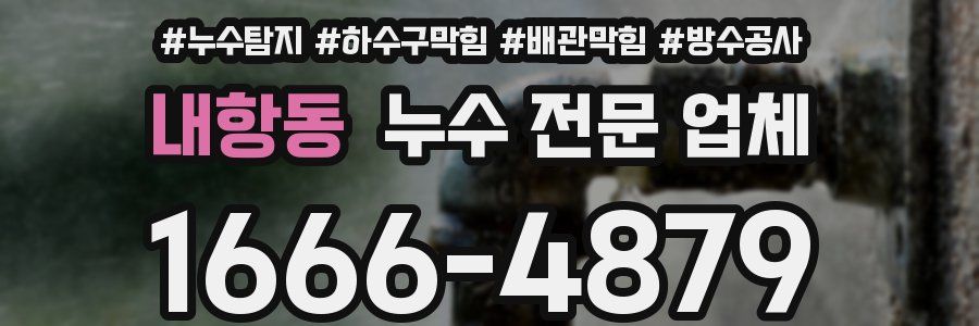 내항동 누수 전문 업체