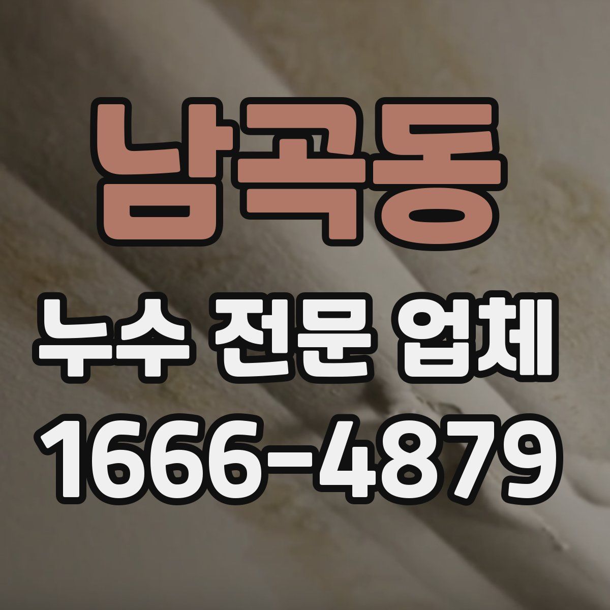남곡동 누수 전문 업체