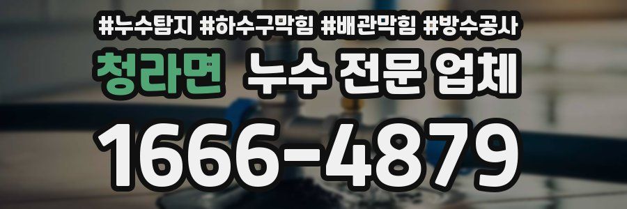 청라면 누수 전문 업체