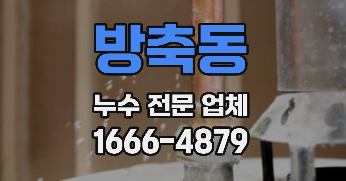 방축동 누수 전문 업체