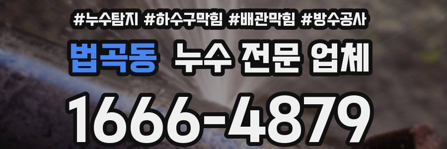 법곡동 누수 전문 업체