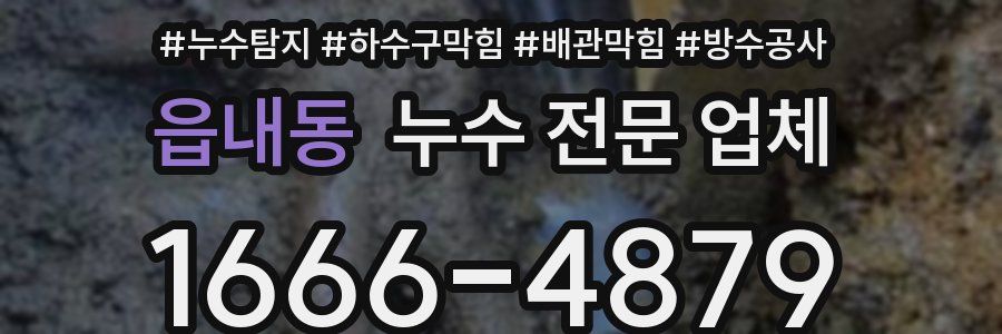 읍내동 누수 전문 업체