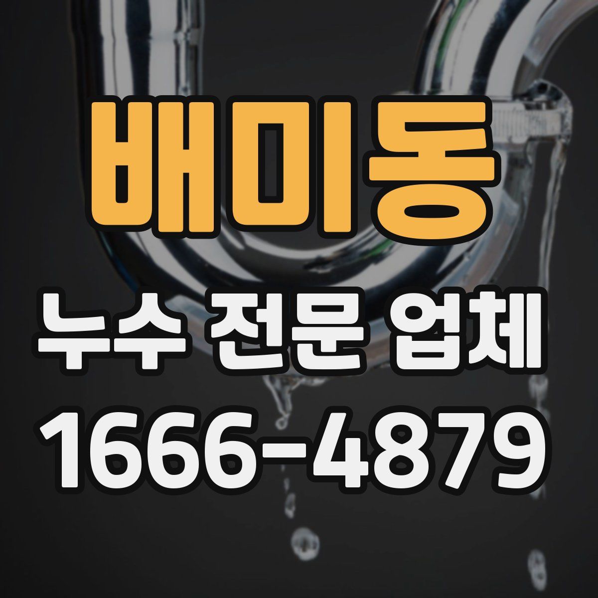 배미동 누수 전문 업체