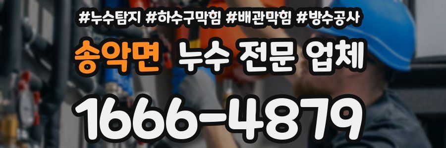 송악면 누수 전문 업체