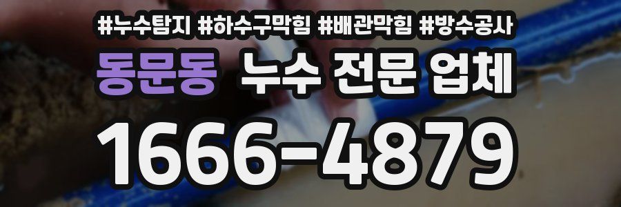 동문동 누수 전문 업체