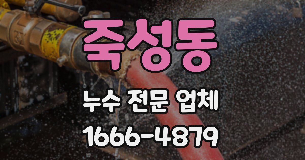 죽성동 누수 전문 업체