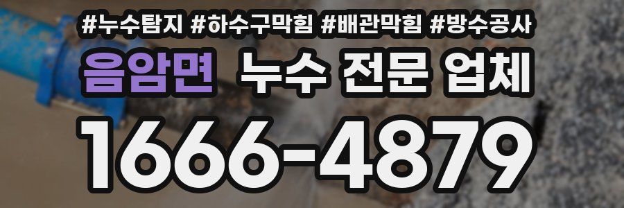 음암면 누수 전문 업체