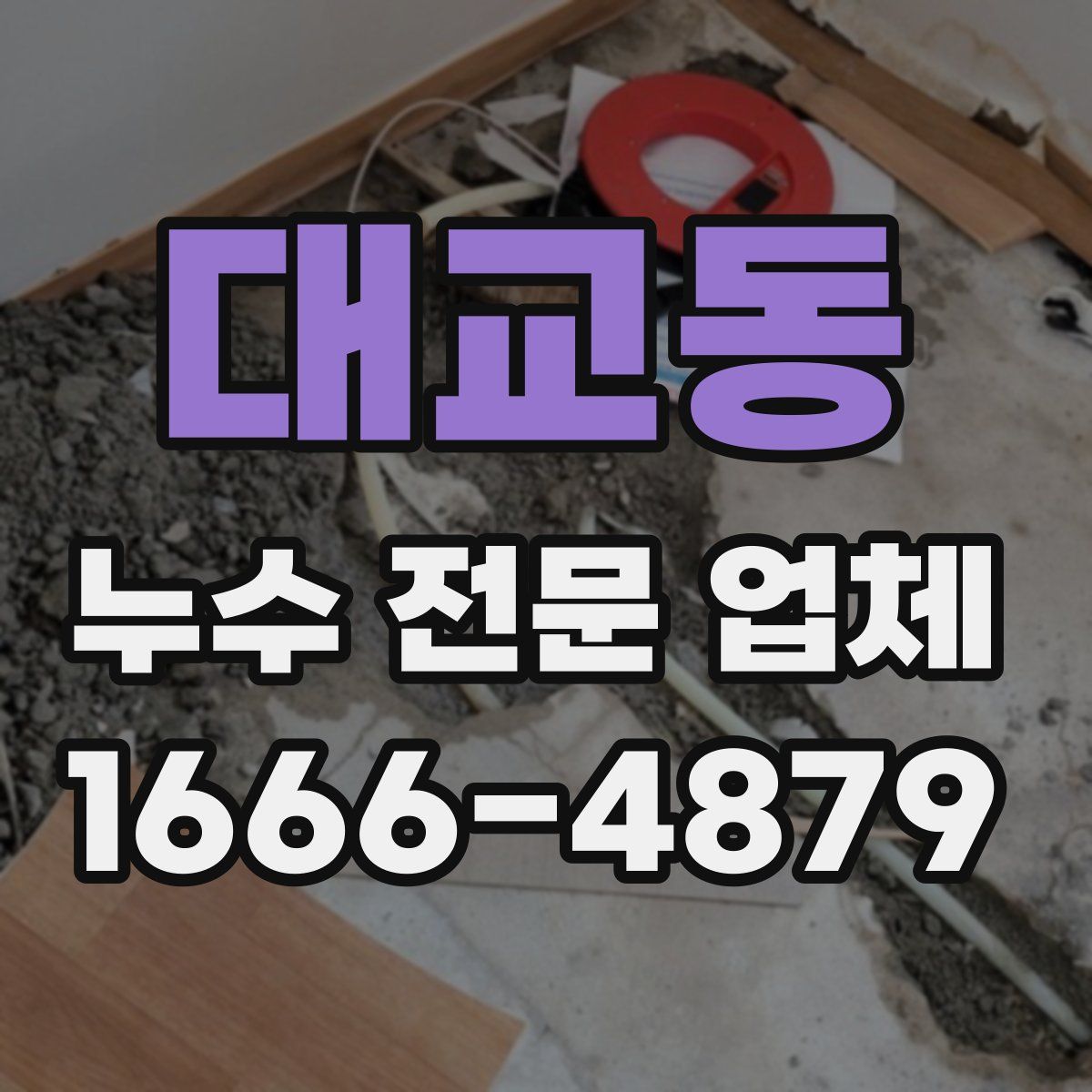 대교동 누수 전문 업체