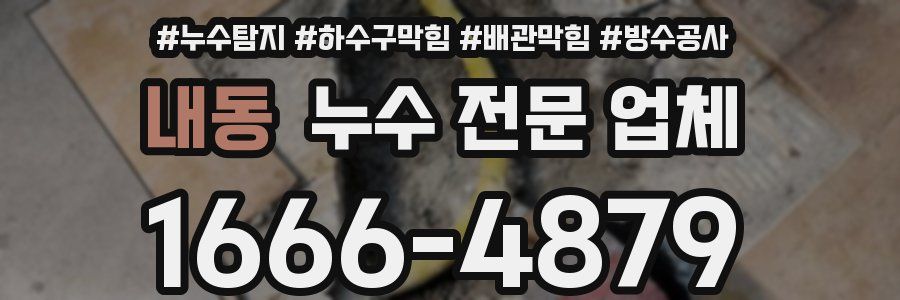 내동 누수 전문 업체