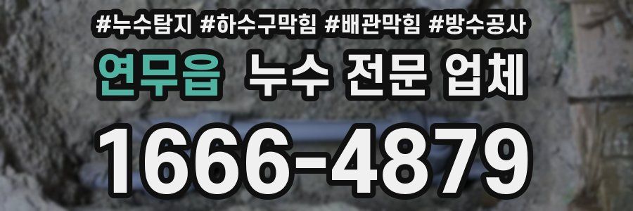 연무읍 누수 전문 업체