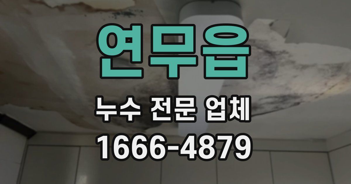 연무읍 누수 전문 업체