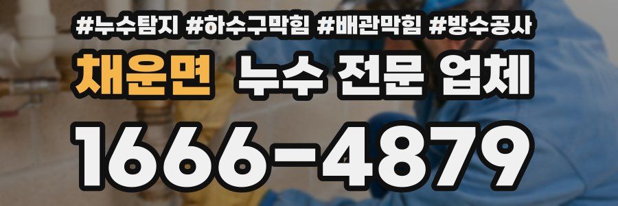 채운면 누수 전문 업체