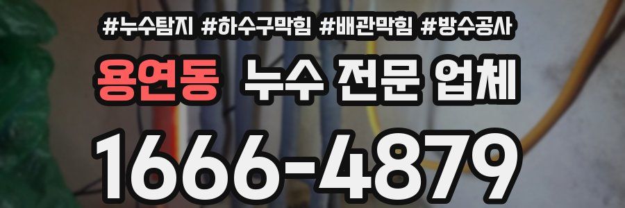 용연동 누수 전문 업체